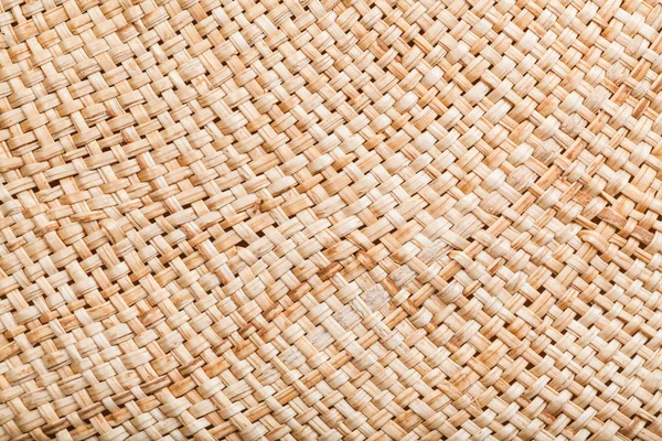 Texture of straw hat from natural raffia fibers — Stock Photo, Image