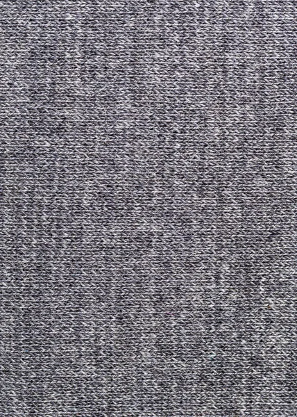 Woven texture of gray wool jersey knitted fabric — Stock Photo, Image