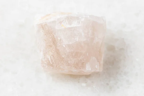 Primer Plano Muestra Mineral Natural Colección Geológica Rosa Sin Pulir — Foto de Stock