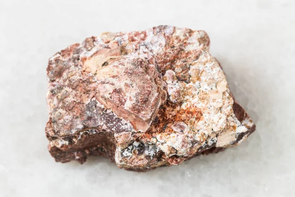 Primer Plano Muestra Mineral Natural Colección Geológica Roca Riolita Cruda — Foto de Stock