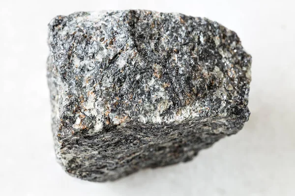 Primer Plano Muestra Mineral Natural Colección Geológica Roca Sienita Nefelina — Foto de Stock