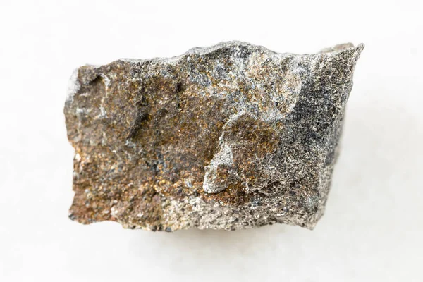 Склепіння Зразків Природного Мінералу Геологічної Колекції Груба Піротитова Порода Білому — стокове фото