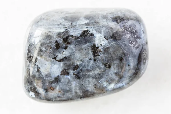 Closeup Dari Sampel Mineral Alami Dari Koleksi Geologi Dipoles Larvikite — Stok Foto