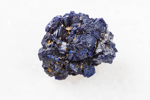 Macro Photography Sample Natural Mineral Geological Collection Unpolished Azurite Mineral — Stock Photo, Image