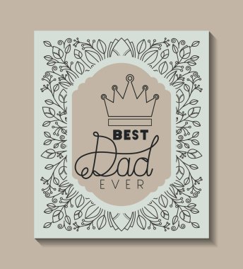 mutlu babalar günü kartı ile Kral taç