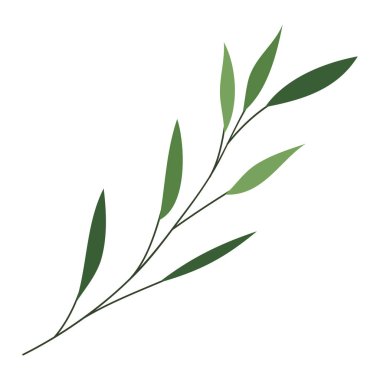 şube ile dekoratif simgesi yapraklar