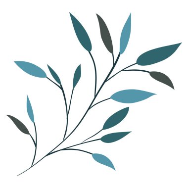 şube ile dekoratif simgesi yapraklar