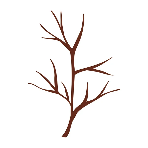 Sonbahar Ağaç branche ahşap — Stok Vektör