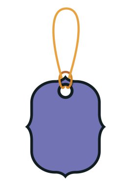 ticari etiketi asılı simgesi