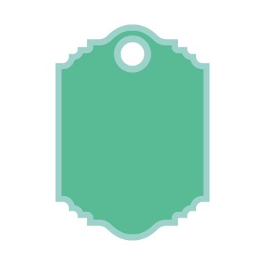 ticari etiketi izole simgesi