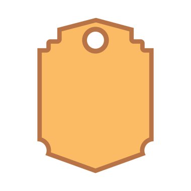 ticari etiketi izole simgesi