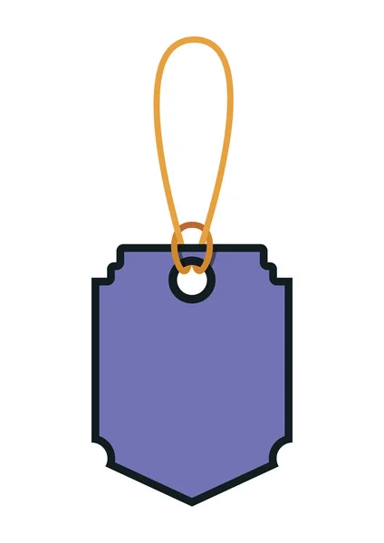 Commerciële labelpictogram hangende — Stockvector