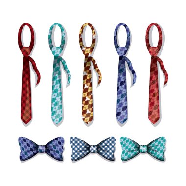 elegants boyun aşınma Icons set