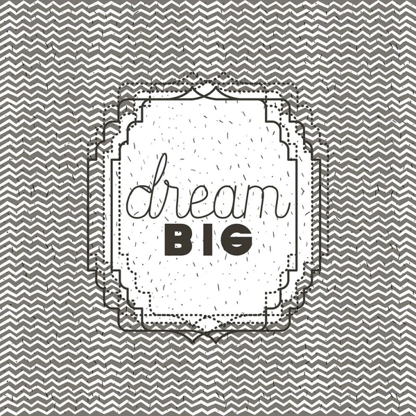 Dream message con fuente hecha a mano — Vector de stock