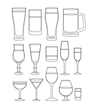 en iyi içecek Icons set