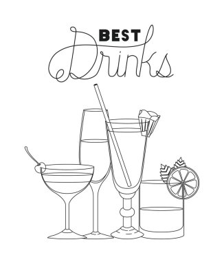 en iyi içecek Icons set