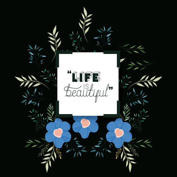 positivism message with hand made font