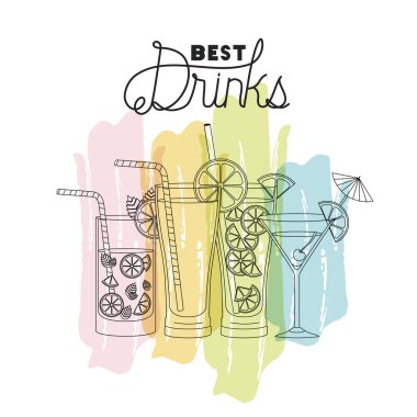 en iyi içecek Icons set