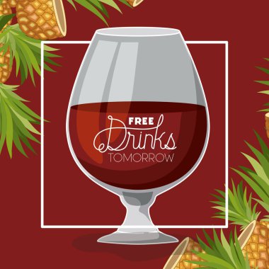 Bedava içki yarın etiket