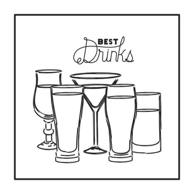 en iyi içecek Icons set