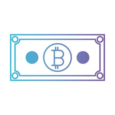 Bill bitcoin ticaret teknoloji simgesi