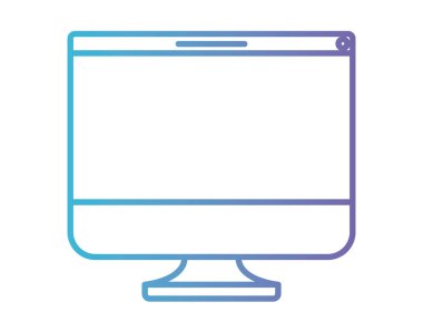 bilgisayar görüntü izole simgesini