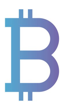 Bitcoin sembol ticaret teknoloji simgesini