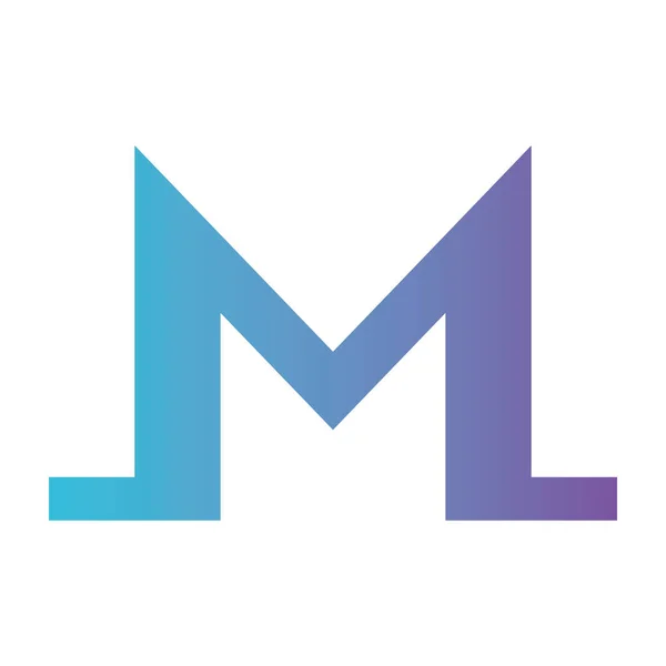 Cryptocurrency monero symbol isolated icon — Stock Vector