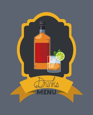 en iyi içki şişesiyle Kupası çerçeve