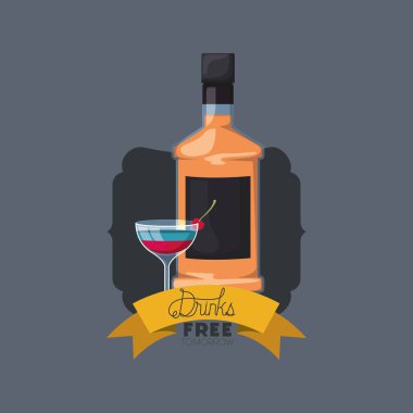 en iyi içki şişesiyle Kupası çerçeve