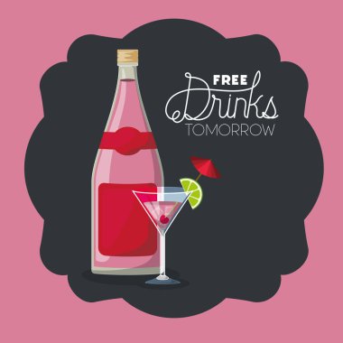 en iyi içki şişesiyle Kupası çerçeve