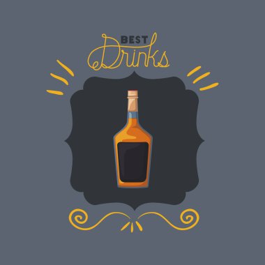 en iyi içecek şişe içki çerçeve