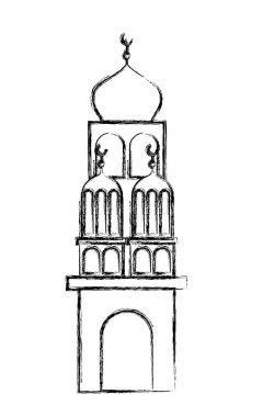Arapça kale kule moon ile