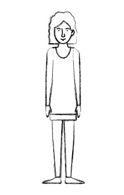 güzel ve genç kadın karakter