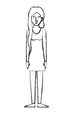 güzel ve genç kadın karakter