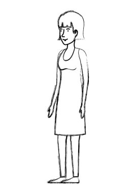 güzel ve genç kadın karakter