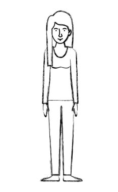 güzel ve genç kadın karakter