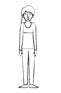 güzel ve genç kadın karakter