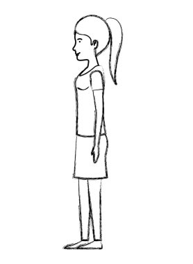 güzel ve genç kadın karakter