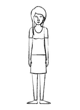 güzel ve genç kadın karakter