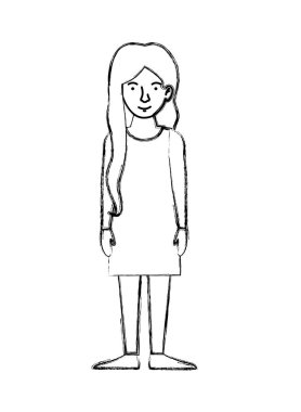 güzel ve genç kadın karakter