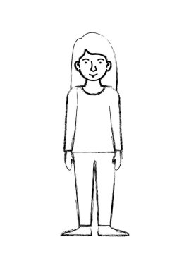 güzel ve genç kadın karakter