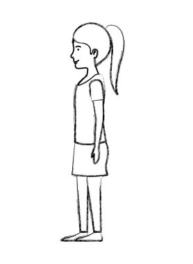 güzel ve genç kadın karakter