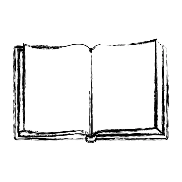 Libro abierto icono aislado — Vector de stock