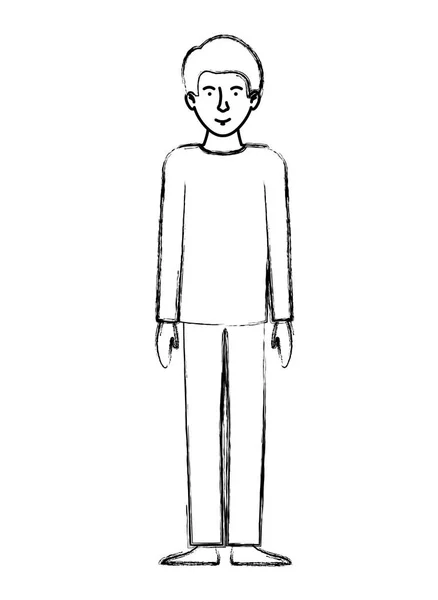 Genç adam avatar karakter — Stok Vektör