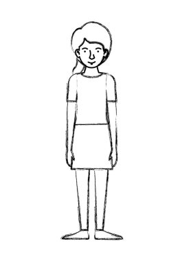 güzel ve genç kadın karakter