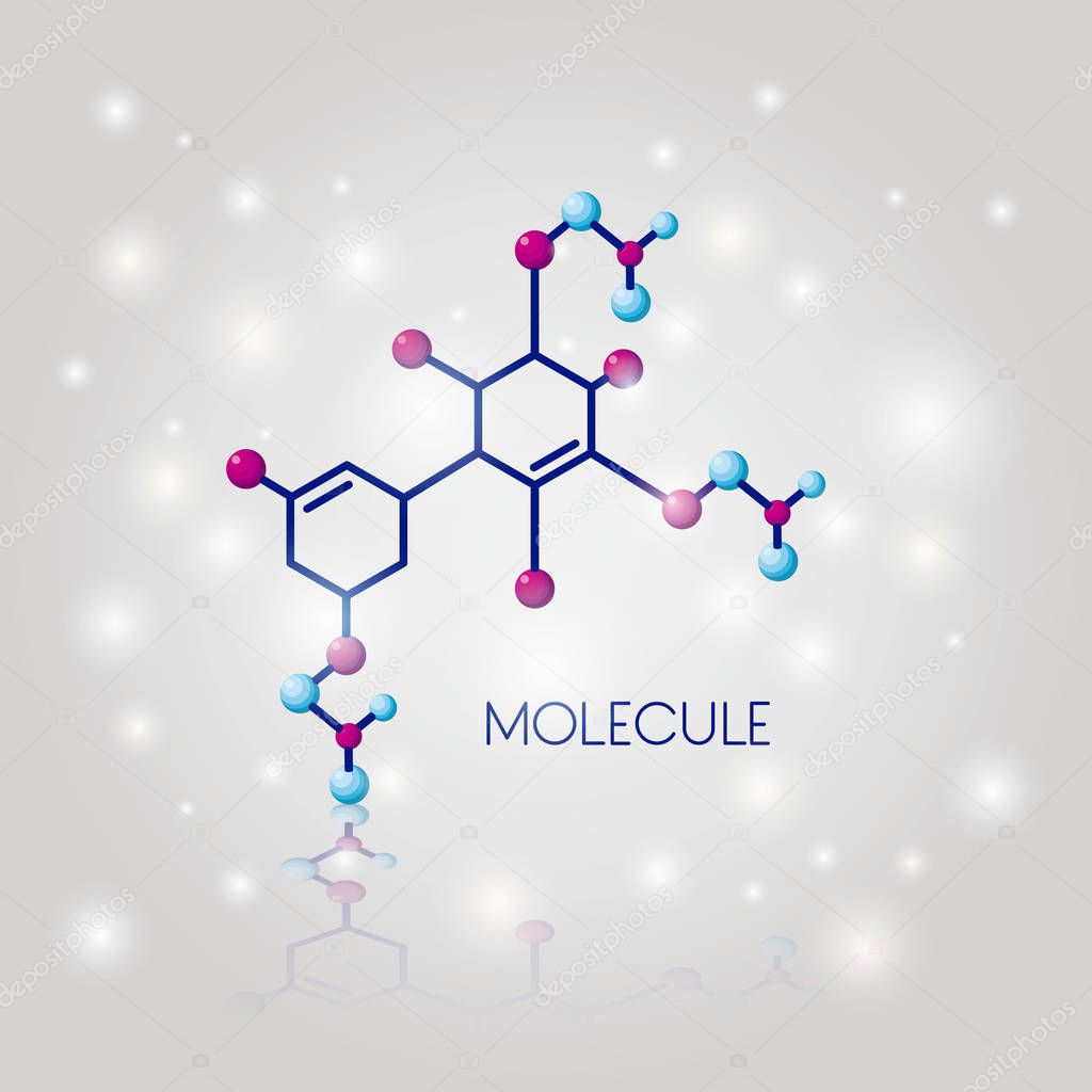 molecule structure chemical icon