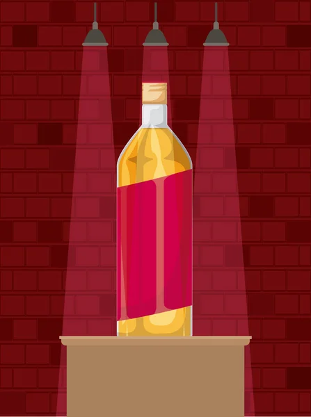 Nejlepší pití láhev alkoholu ikona — Stockový vektor