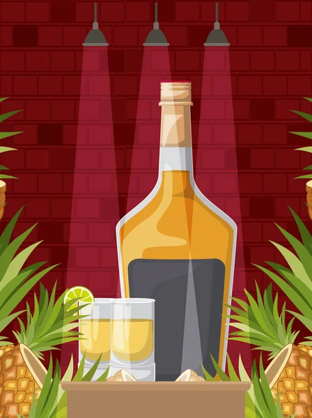 Mejor bebida con copa alcohólica — Vector de stock