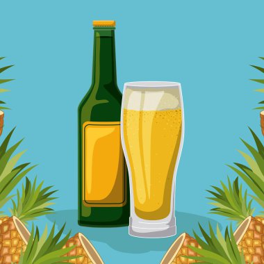 en iyi içki şişesiyle Kupası üzerinde çerçeve çiçek